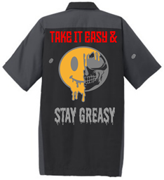 Picture of Halfedass - Take it Easy Stay Greasy - Shop Shirt