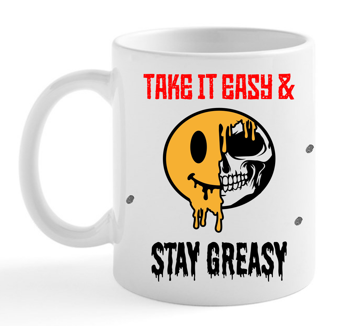 Picture of Halfedass - Take it Easy Stay Greasy - Coffee Cup 