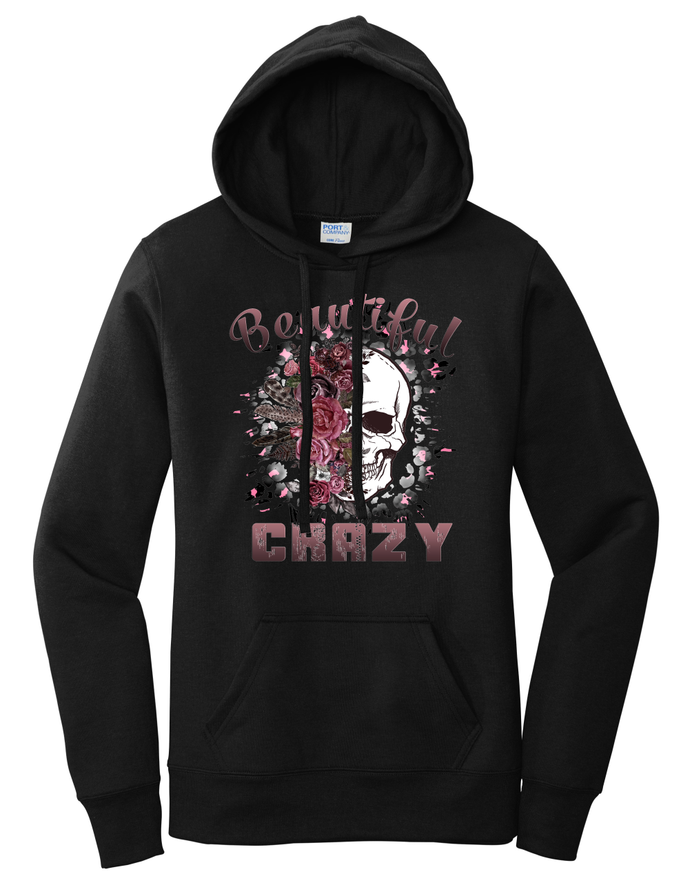 Picture of HALFEDASS Ladies - Beautiful Crazy - Ladies Hoodie