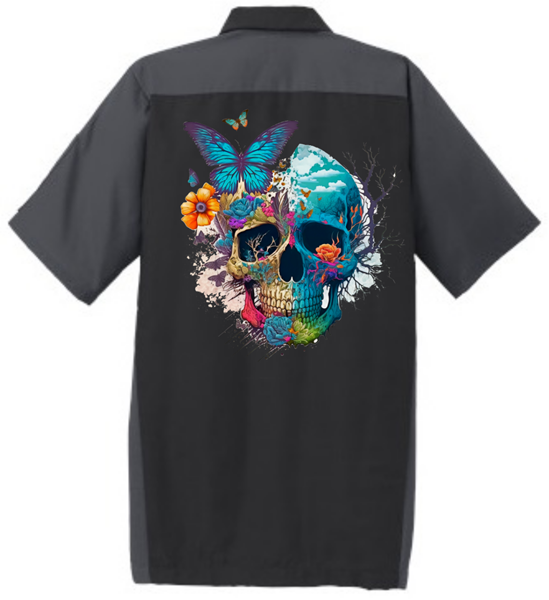 Picture of HALFEDASS Ladies - Skull - Shop Shirt