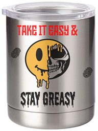 Picture of HALFEDASS  - Take it Easy Stay Greasy - 10oz Stainless Steel Coffee Mug