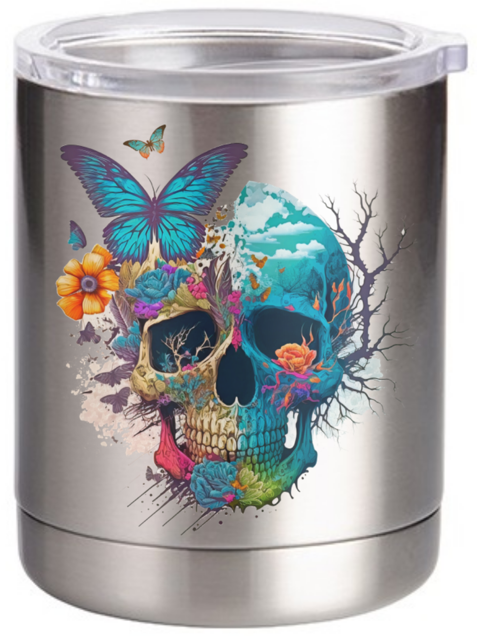 Picture of HALFEDASS Ladies - Skull - 10oz Stainless Steel Coffee Mug