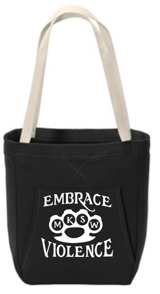 Picture of Mickey Knuckles - Embrace Violence - Hoodie Tote bag