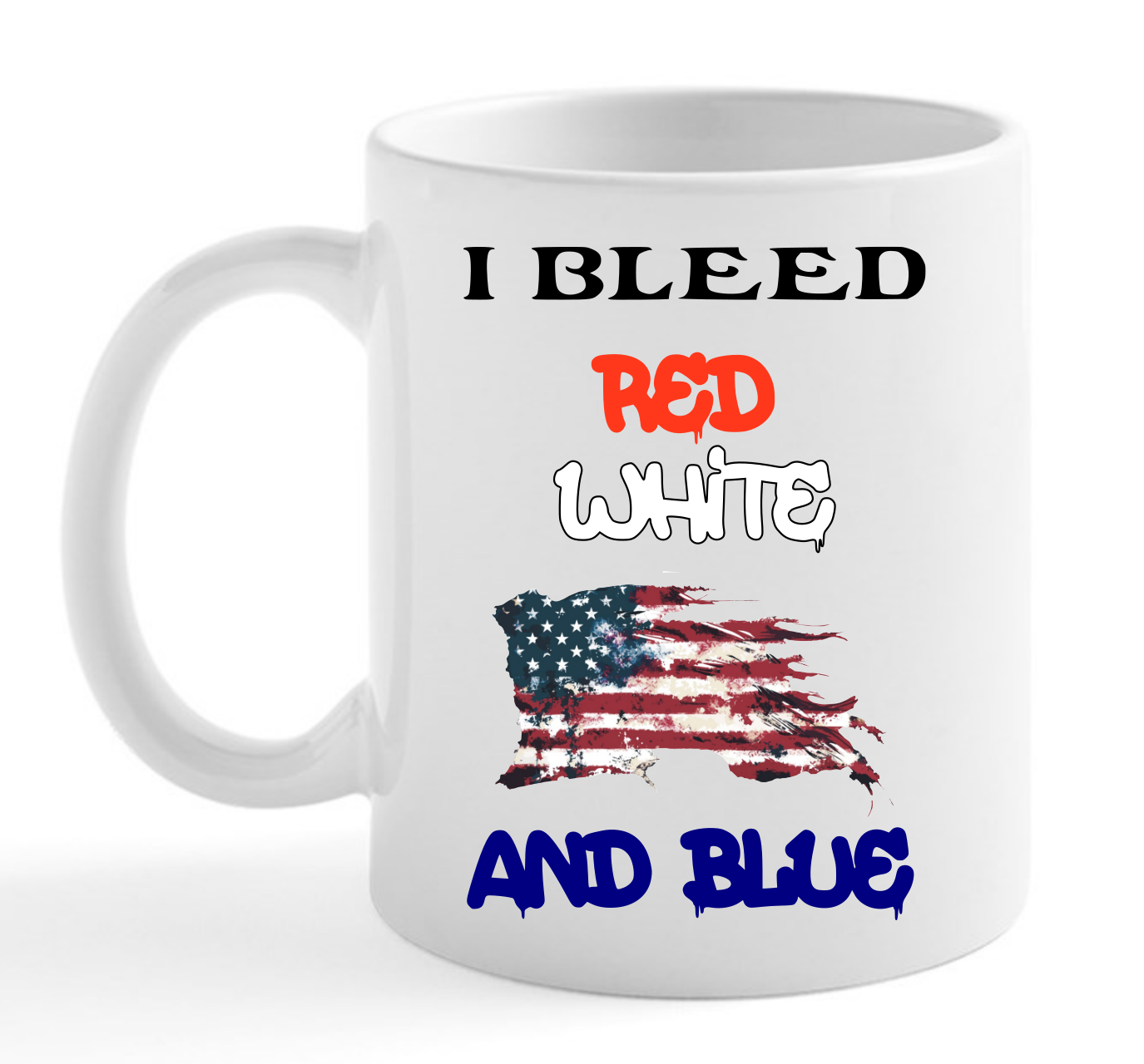 Picture of Mickey Knuckles - I Bleed Red, White And Blue - Coffee Cup