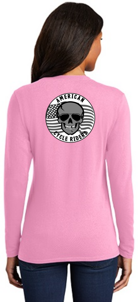 Picture of American Cycle Riders - Ladies Long Sleeve F/B