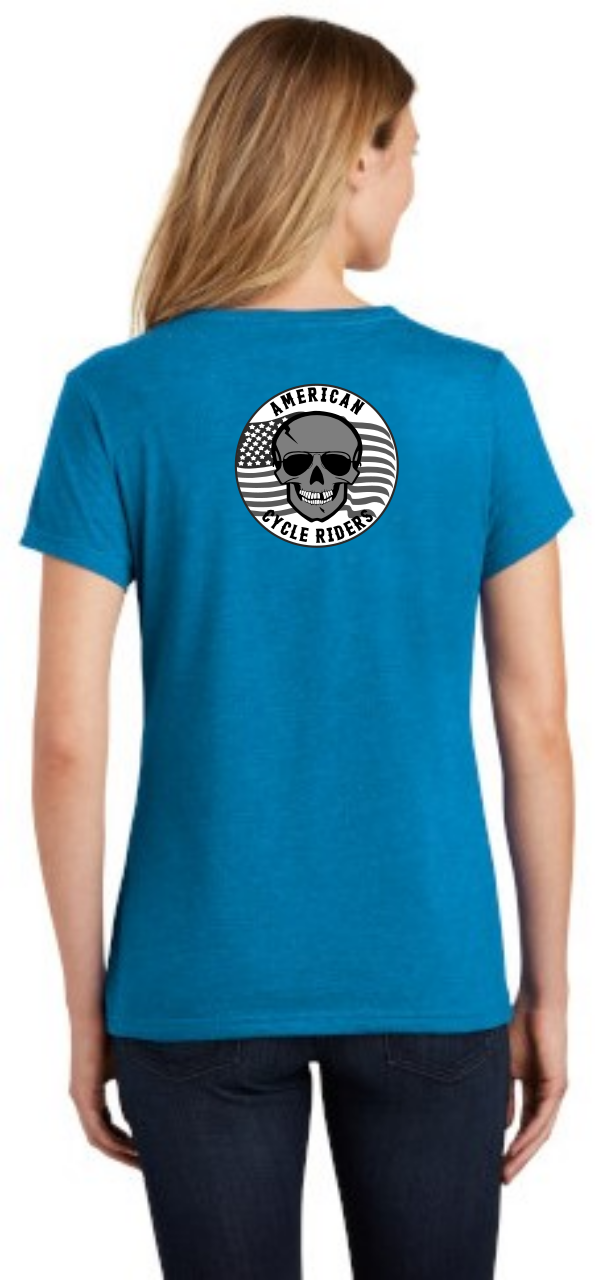 Picture of American Cycle Riders - Ladies V-Neck 