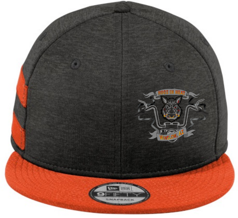 Picture of Hogs in Heat - Striped Flat Bill Snapback 