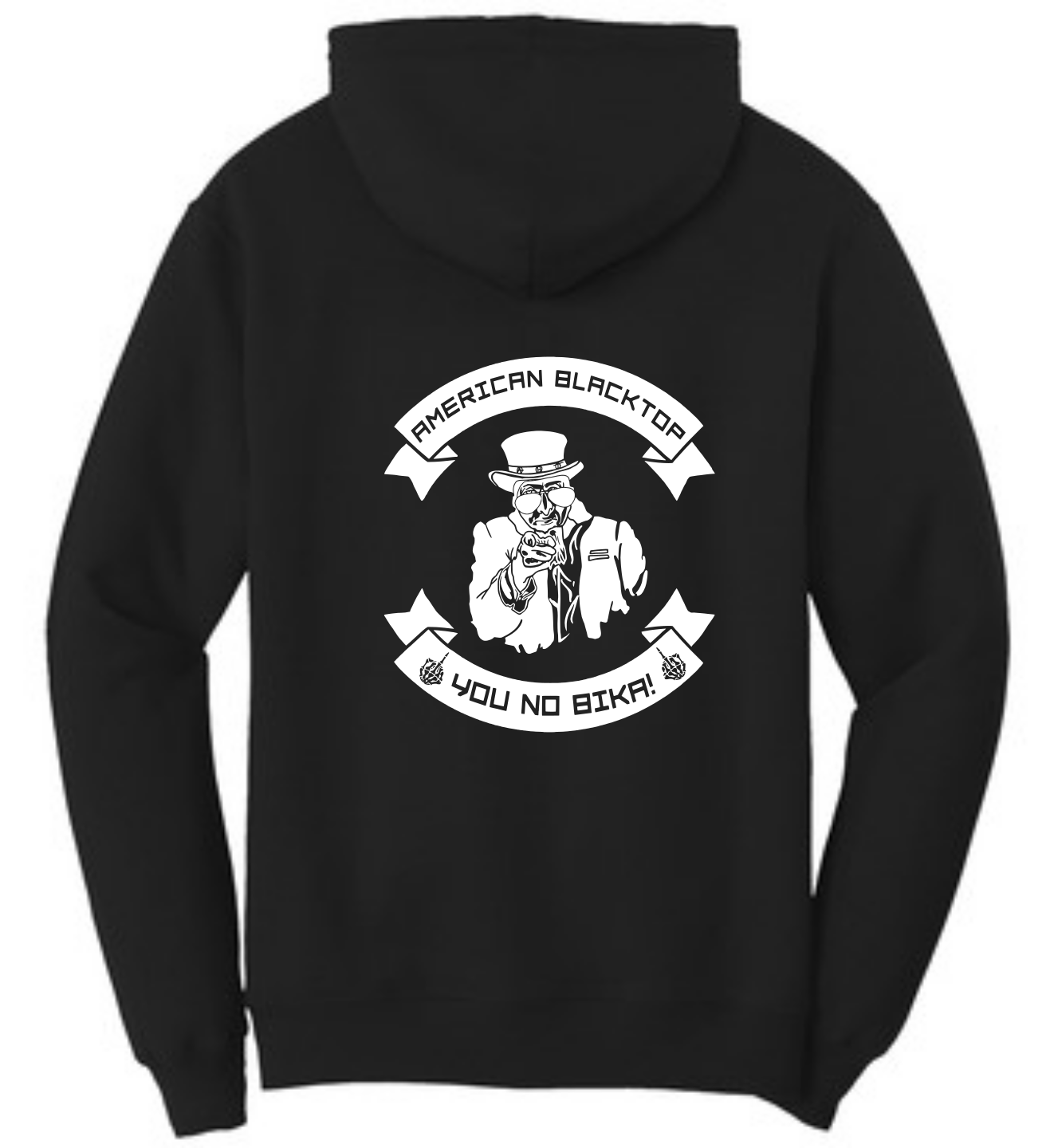 Picture of American Blacktop You No Bika Logo Hoodie