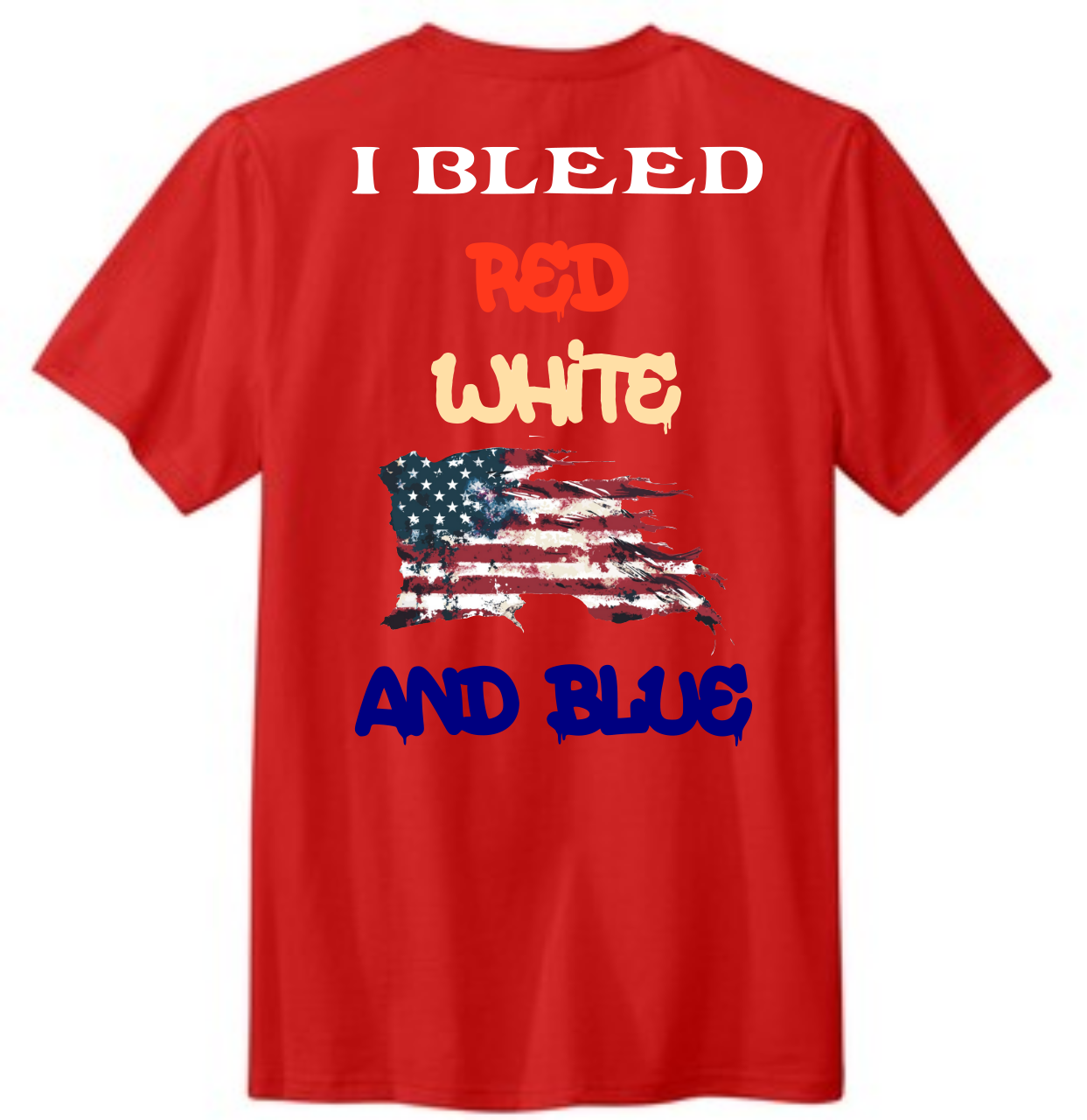 Picture of Mickey Knuckles - I Bleed Red, White And Blue T-Shirt