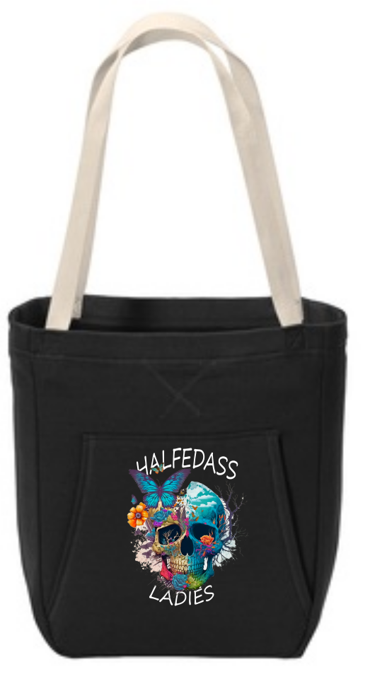 Picture of HALFEDASS Ladies - SKULL - Hoodie Tote bag