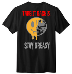 Picture of Halfedass - Take it Easy Stay Greasy - T-Shirt