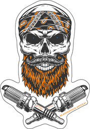 Picture of Bearded Ninja - Sparky Sticker